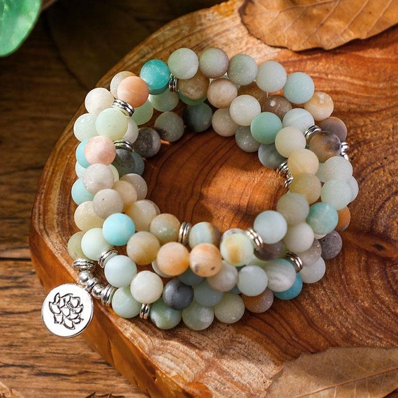 108 Mala Beads Necklace-natural 