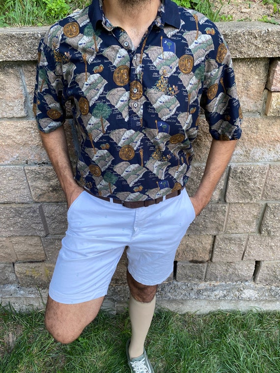 Vintage Map Print Shirt