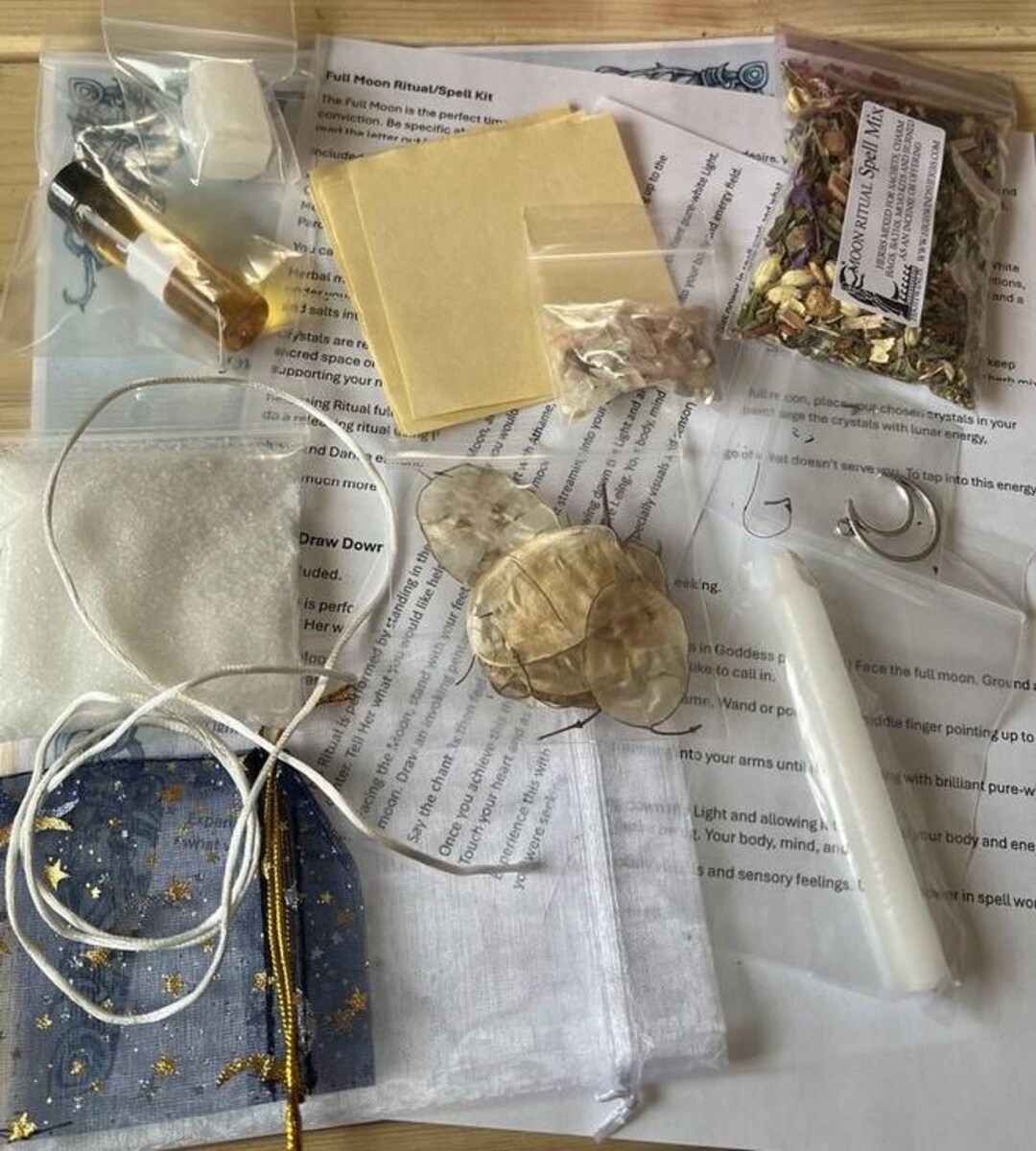 Etsy Ritual Full Moon Ritual & Spell Kit - Etsy