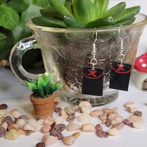 Manburg flag Dream smp handmade earrings