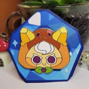 Pancake Head Hard Enamel Pin - fanamde cookie run pin
