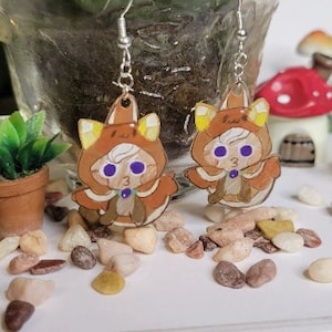 Pancake Biscuit Earrings - Fanmade Cookie Run Earrings