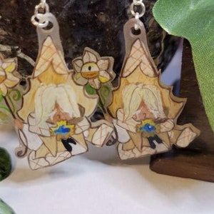 Vanilla Biscuit Earrings - Fanmade Cookie Run Earrings