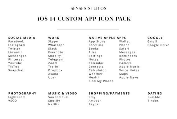 Ios 14 Custom App Icon Pack Ios 14 Icons Ios Aesthetic Etsy Ios 14 Custom App Icon Pack Ios 14 Icons Ios Aesthetic Etsy