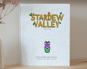 Update 1.6v Stardew Valley Planner & Checklist, Hardcover and Softcover, Physical Printed Copy