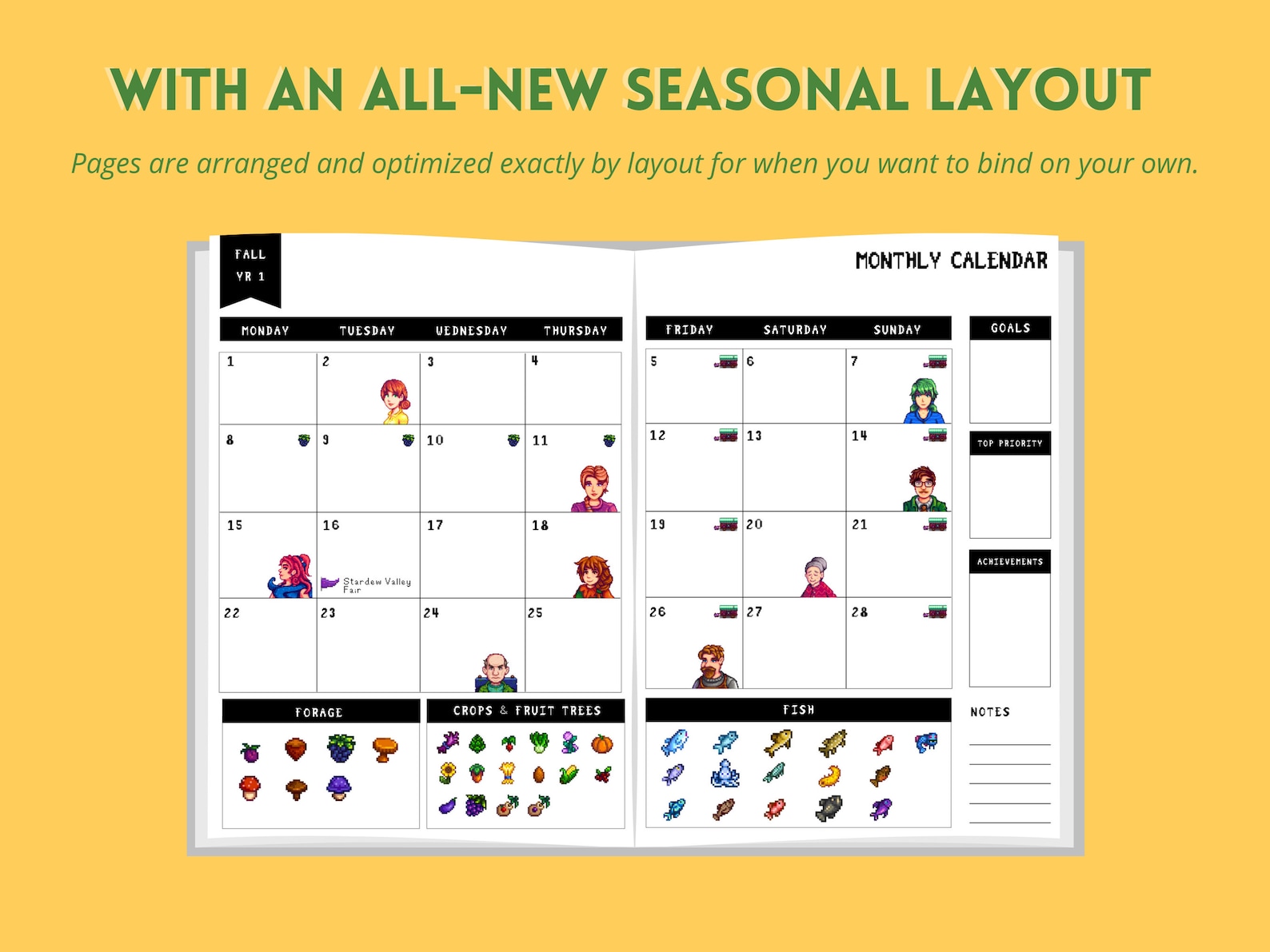 Stardew Valley Planner Guide and Checklist Includes Update Etsy