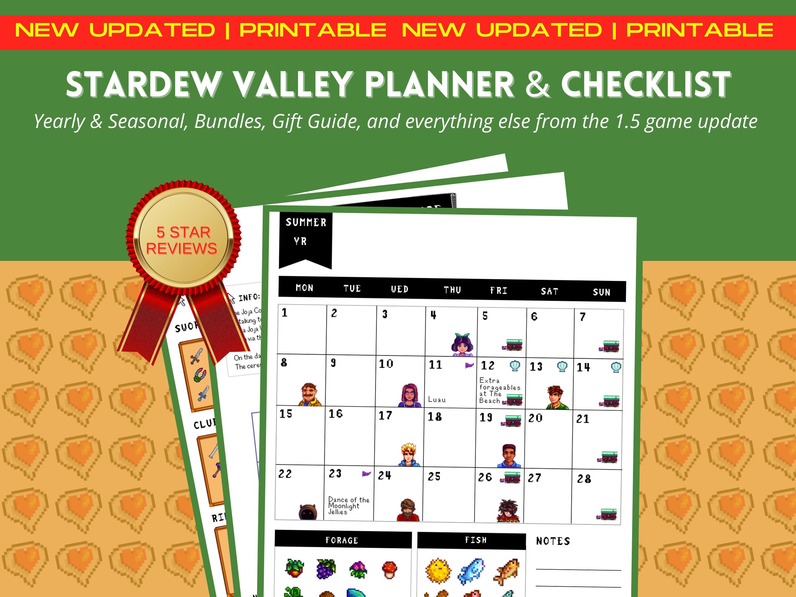 Printable Stardew Valley Fish Ubicaciondepersonas cdmx gob mx