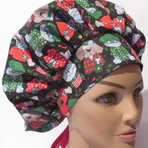 PETS design holiday hats, cute medical design hats, bouffant hats