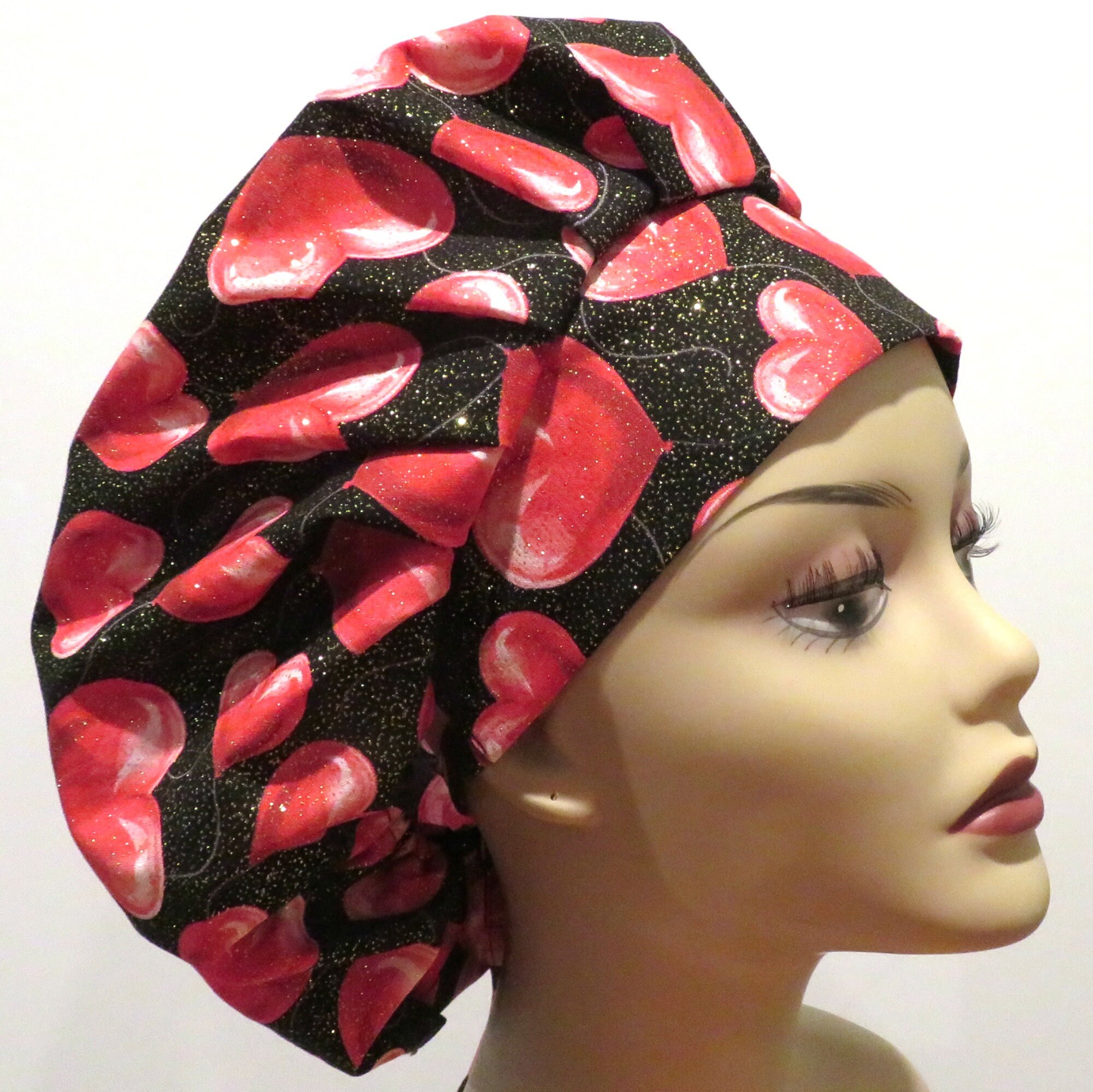 HEART Scrub Hats Bouffant Scrub Hats 