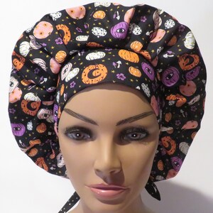 HALLOWEEN fabric hats, eyes design hats, bouffant hats