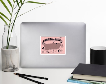 Sticker carte nostalgique de Porto Rico | île de Porto Rico de Zazzle.be Liste d'envies Vous avez des idées ? Calcomanía Nostálgica del Mapa de Porto Rico