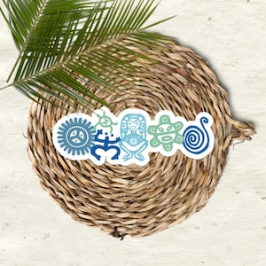 Taino Spirit Sticker Set | Calcomanía Espíritu Taíno | Bubble-free stickers | Waterproof Boricua sticker