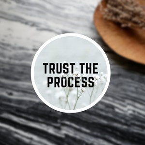Trust the Process Sticker | Quote Sticker | Inspirational Decal