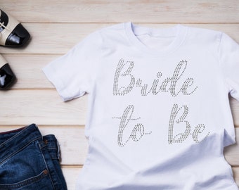 bachelorette party wedding ideas for shower gift for her bridal bling Rhinestone Bride Shirt: unique crystal designs gifts for bride
