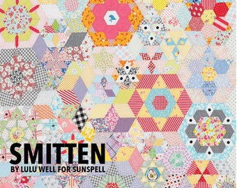 Smitten Quilt - PDF Patchwork Pattern - Hand piecing