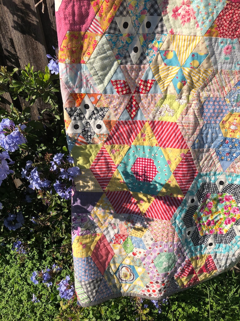 Smitten Quilt PDF Quilt Pattern Hand Piecing Etsy