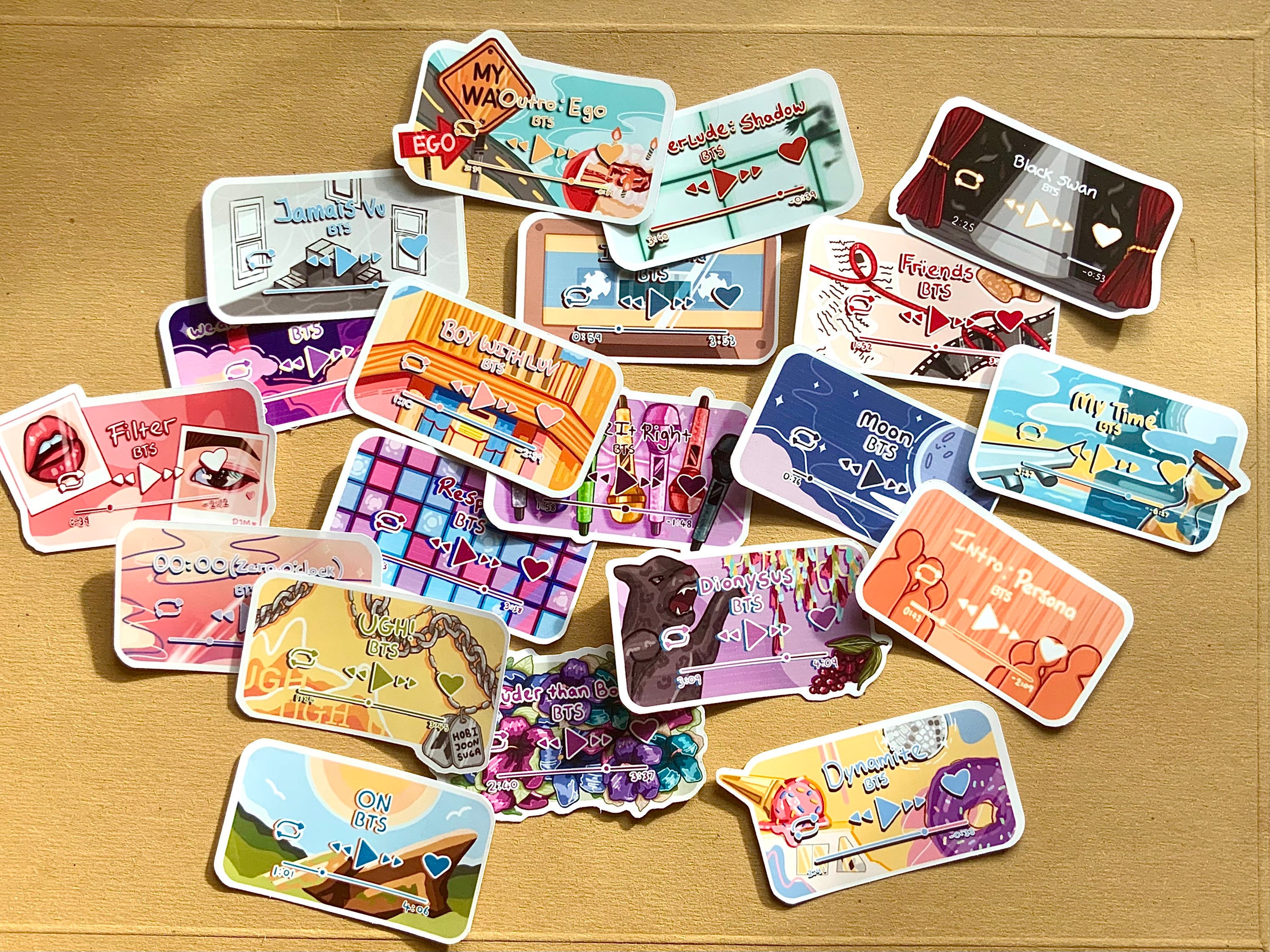 bts printable stickers mots7 be dynamite playlist stickers etsy australia
