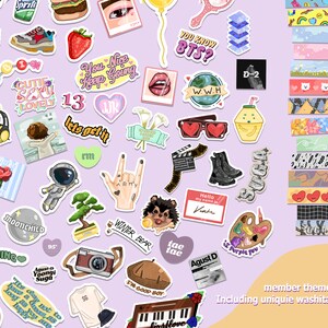 BTS Digital Planner Stickers Printable Bts PNG Goodnotes - Etsy