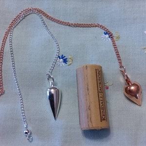 Tear Drop Pendulum-Silver or Rose Copper