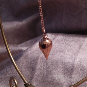 Rose Gold Teardrop Pendulum/ Silver
