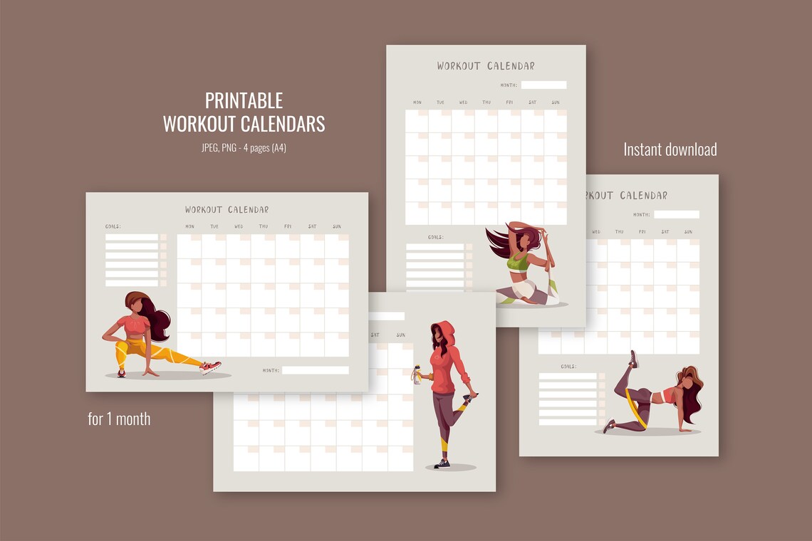 Fitness Sticker Bundle. Printable Sport Healthy Stickers. - Etsy