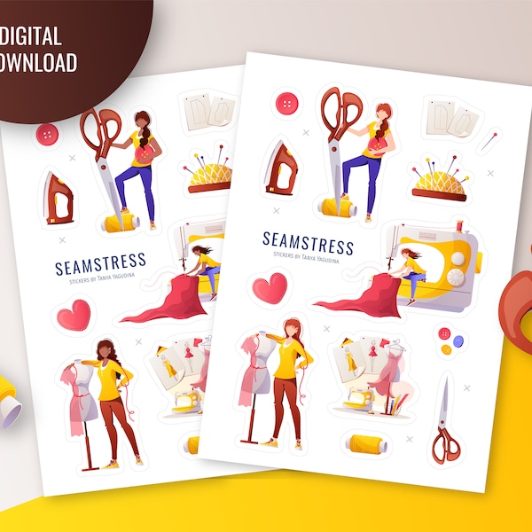 Needlework Stickers Etsy