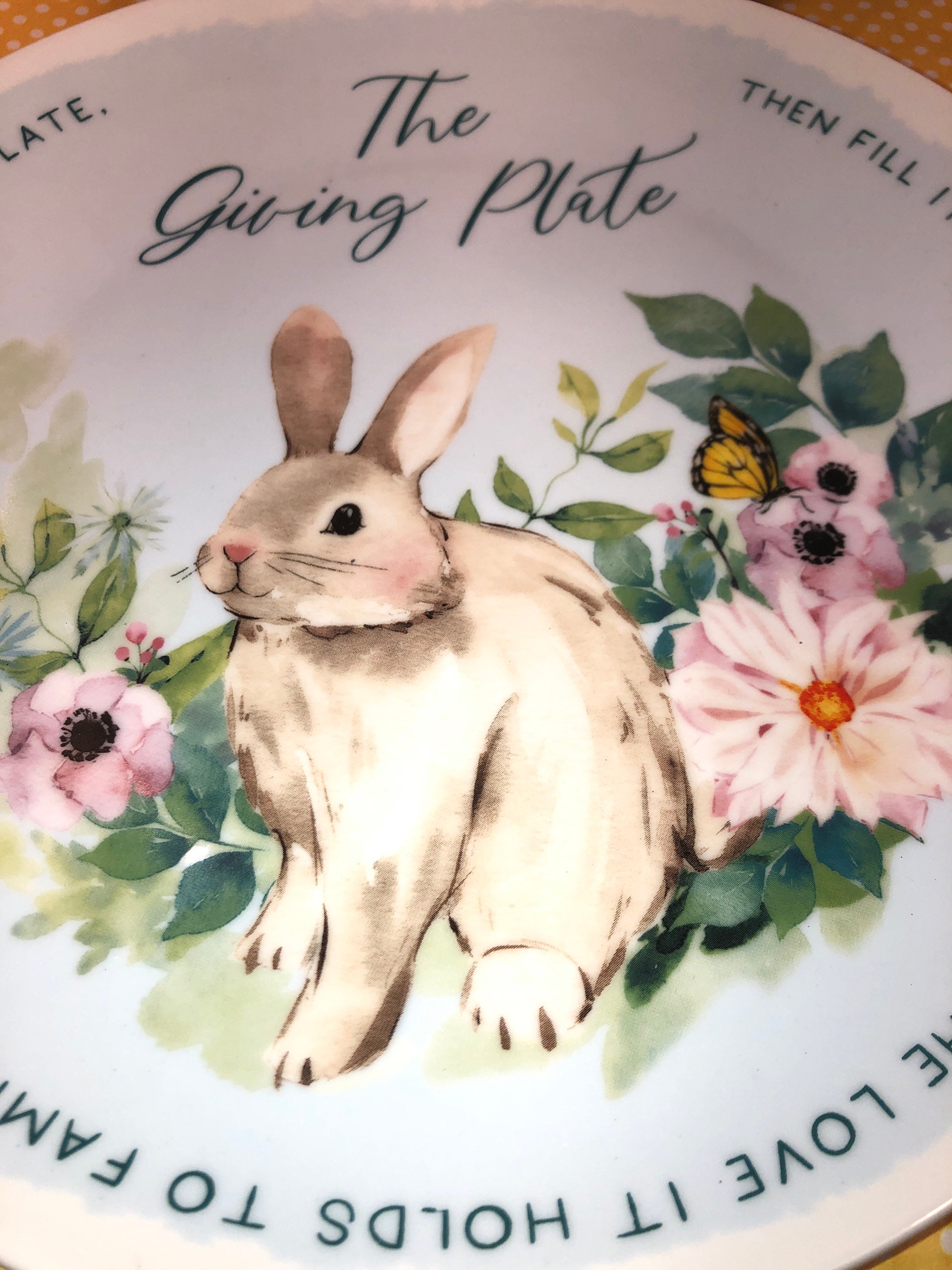 2 Giving Easter Dinner Plates Ceramic Gloss Plates Set of Etsy UK
