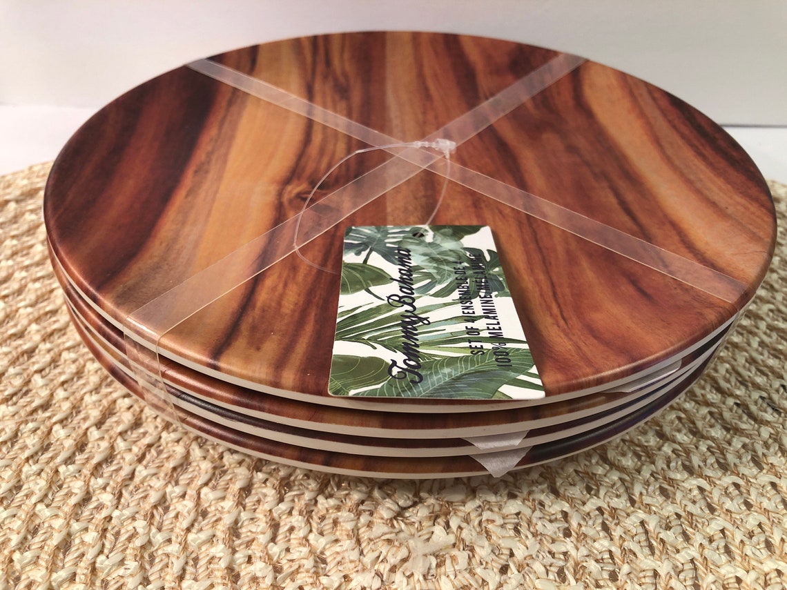 Tommy Bahama Melamine Salad Desert Plates Set of 4 Etsy