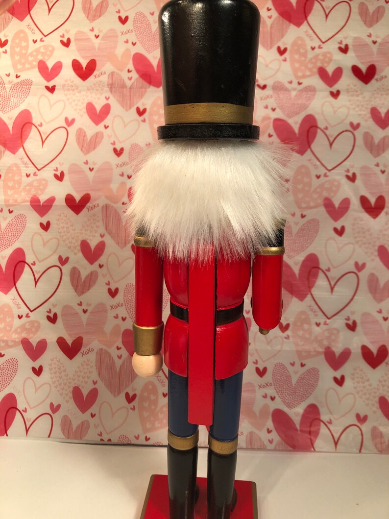 Handmade- Tall Wooden Nutcracker Hand painted