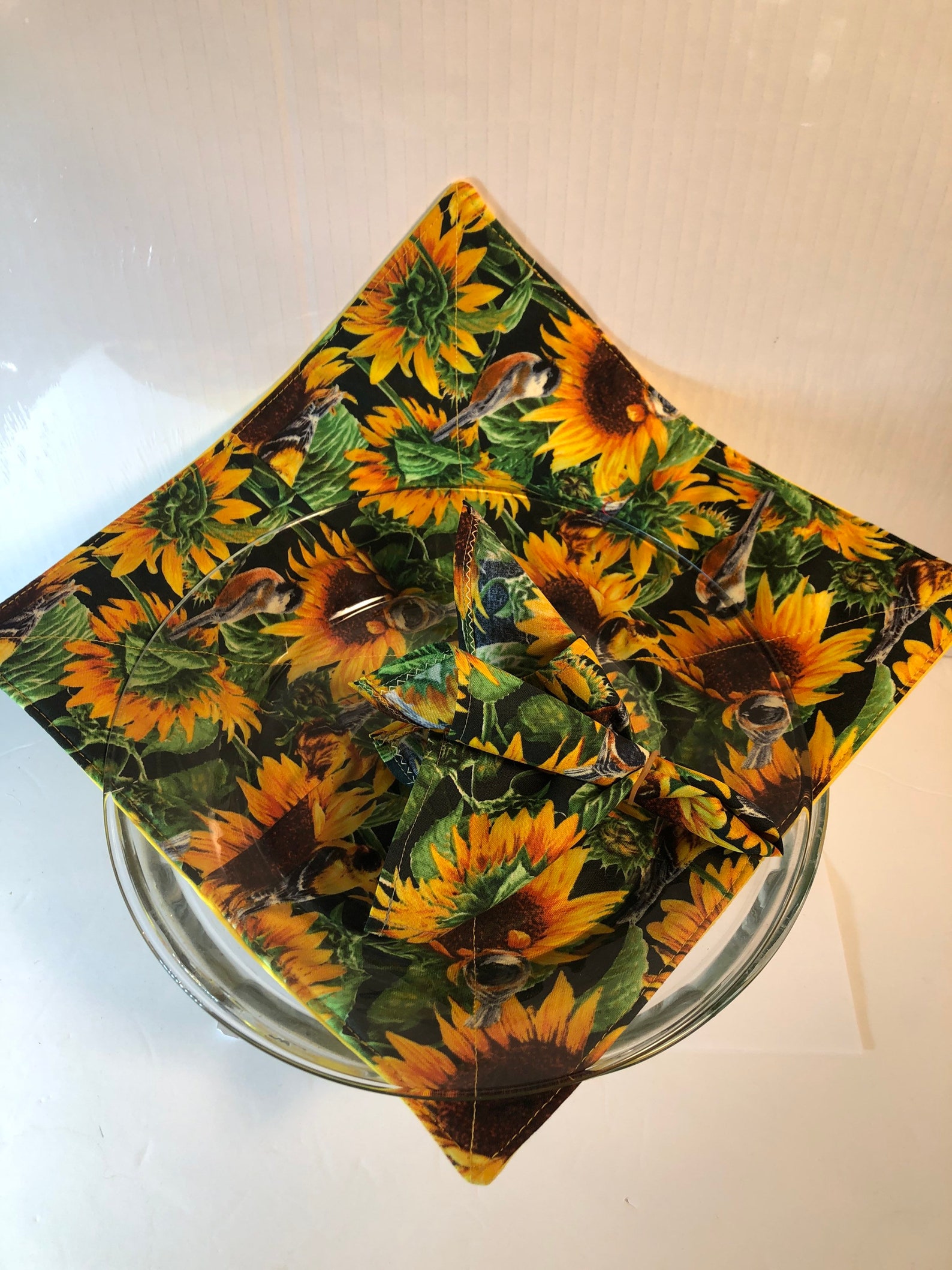 Sunflower Dinner plate cozie & napkin handmade Etsy