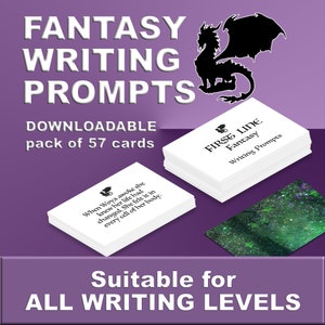 Story Starters for Fantasy Writers. Printable, Creative Writing Prompts, for writers, writing groups, home-schools, Witchy, Fantasy Writers