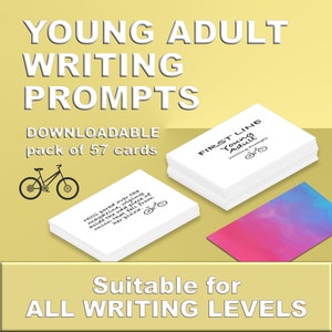 Jongvolwassene, Promptkaarten schrijven, YA, Prompts schrijven, Creatief schrijven, Afdrukbaar schrijven, Afdrukbaar, Verhalen schrijven, Fictie schrijven