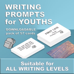 Tiener, Prompt Cards schrijven, Prompts schrijven, Creatief schrijven, Afdrukbaar, Verhaalstarters, 5e leerjaar, 6e leerjaar, zevende, zesde leerjaar