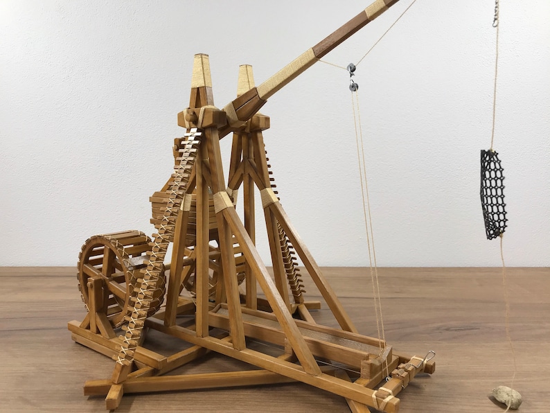 Trebuchet DIY Kit or Finished model Desktop Replica More Etsy