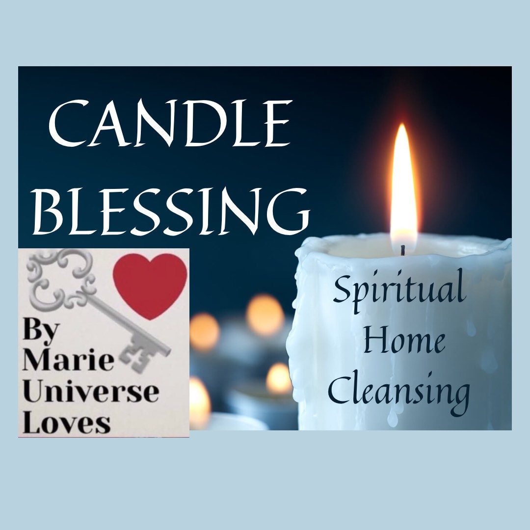 Candle Blessing Spiritual Home Cleansing Etsy