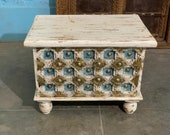 Indian storage chest, Vintage Indian trunk, dowry chest, hope chest, blanket box, wedding chest, coffee table furniture, home and living