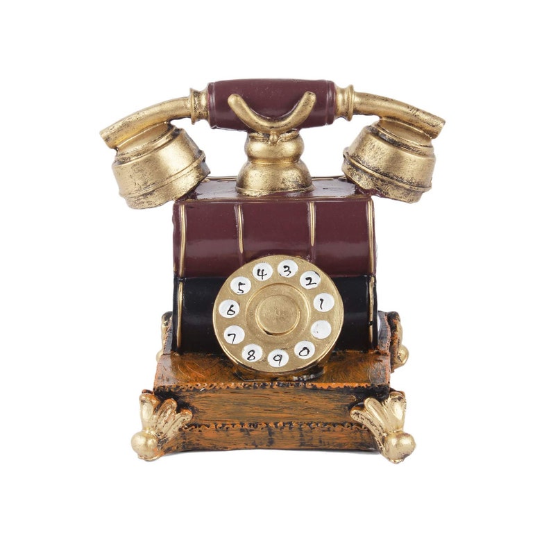 Large Vintage Telephone Accent Showpiece for Home Decor Quirky gifts retro telephone d\u00e9cor antique phones vintage d\u00e9cor and furniture