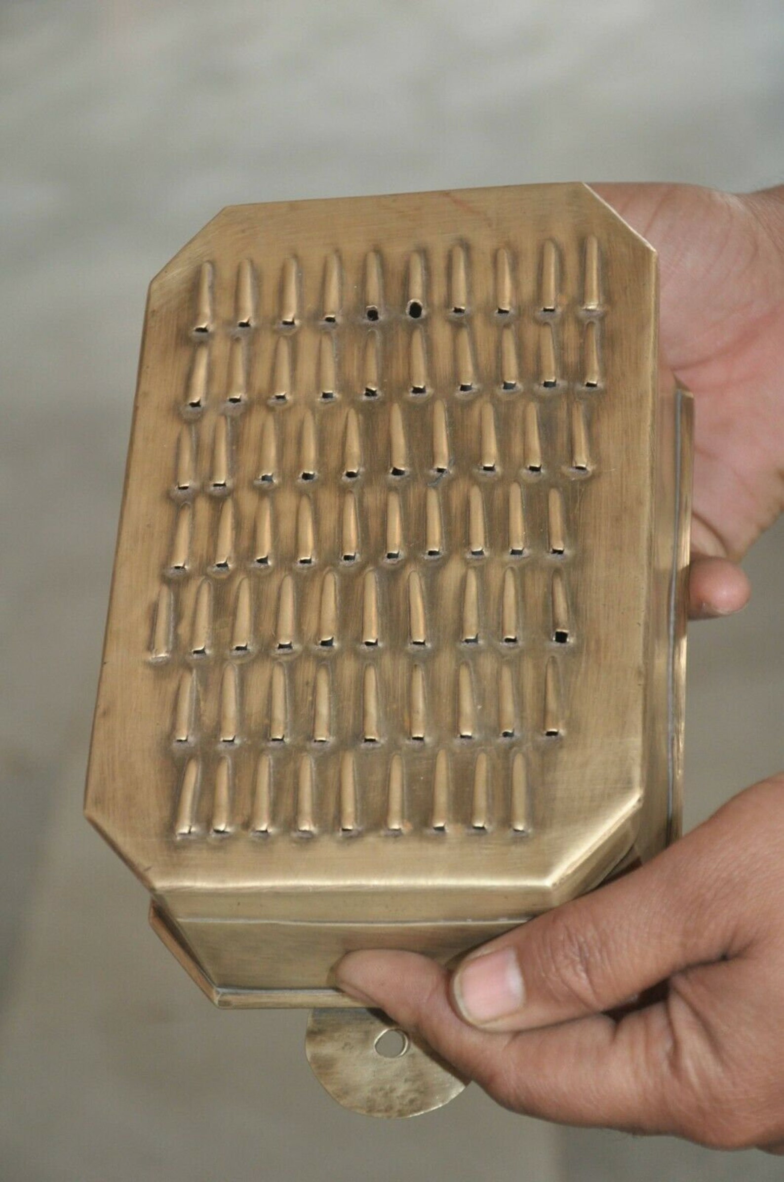 Vintage Brass Cheese Grater/ Brass Vegetable Shredder/ Indian Etsy