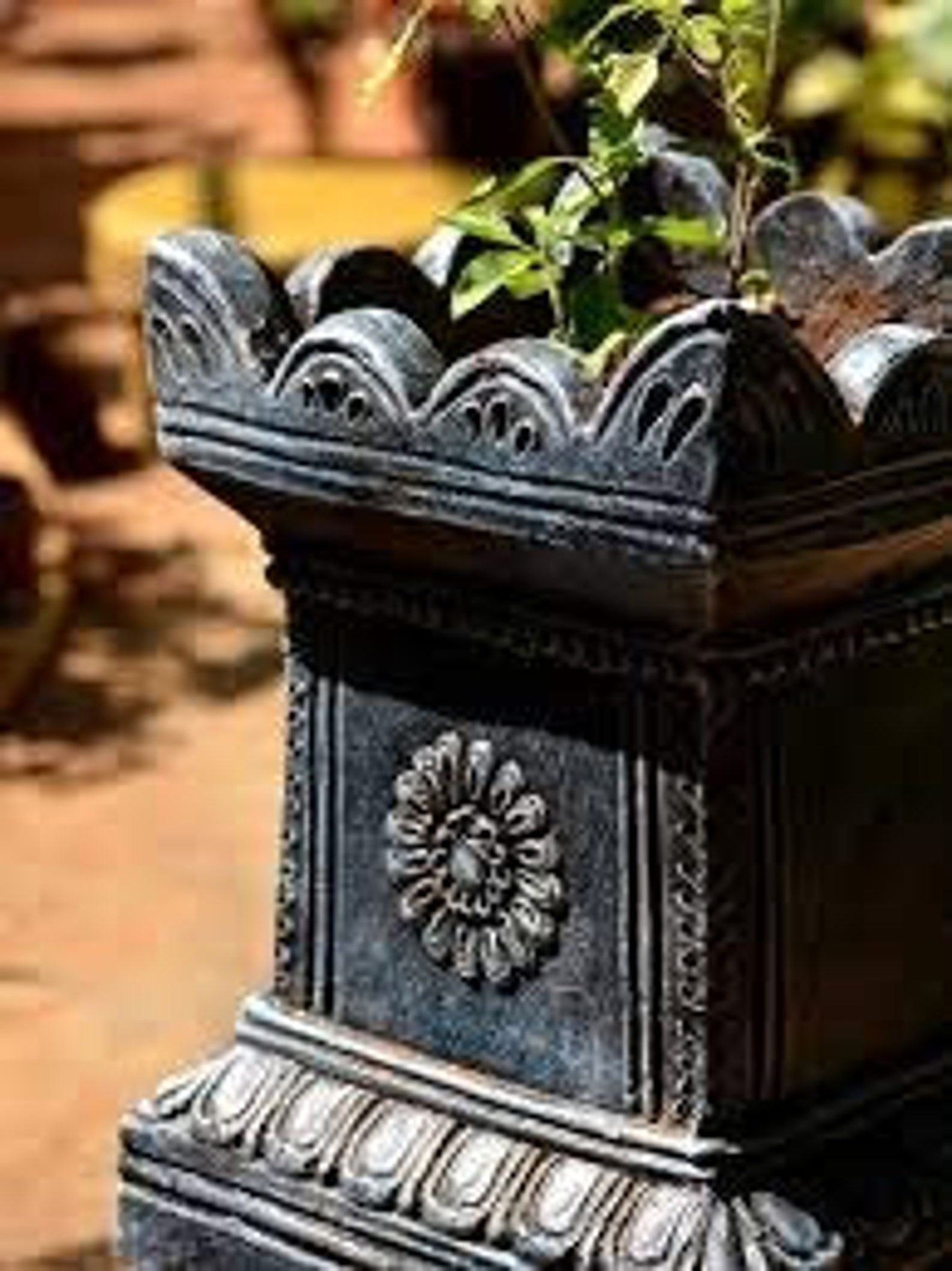 Terracotta artware pot/ Clay tulsi plant pot/ Mitti artware Etsy