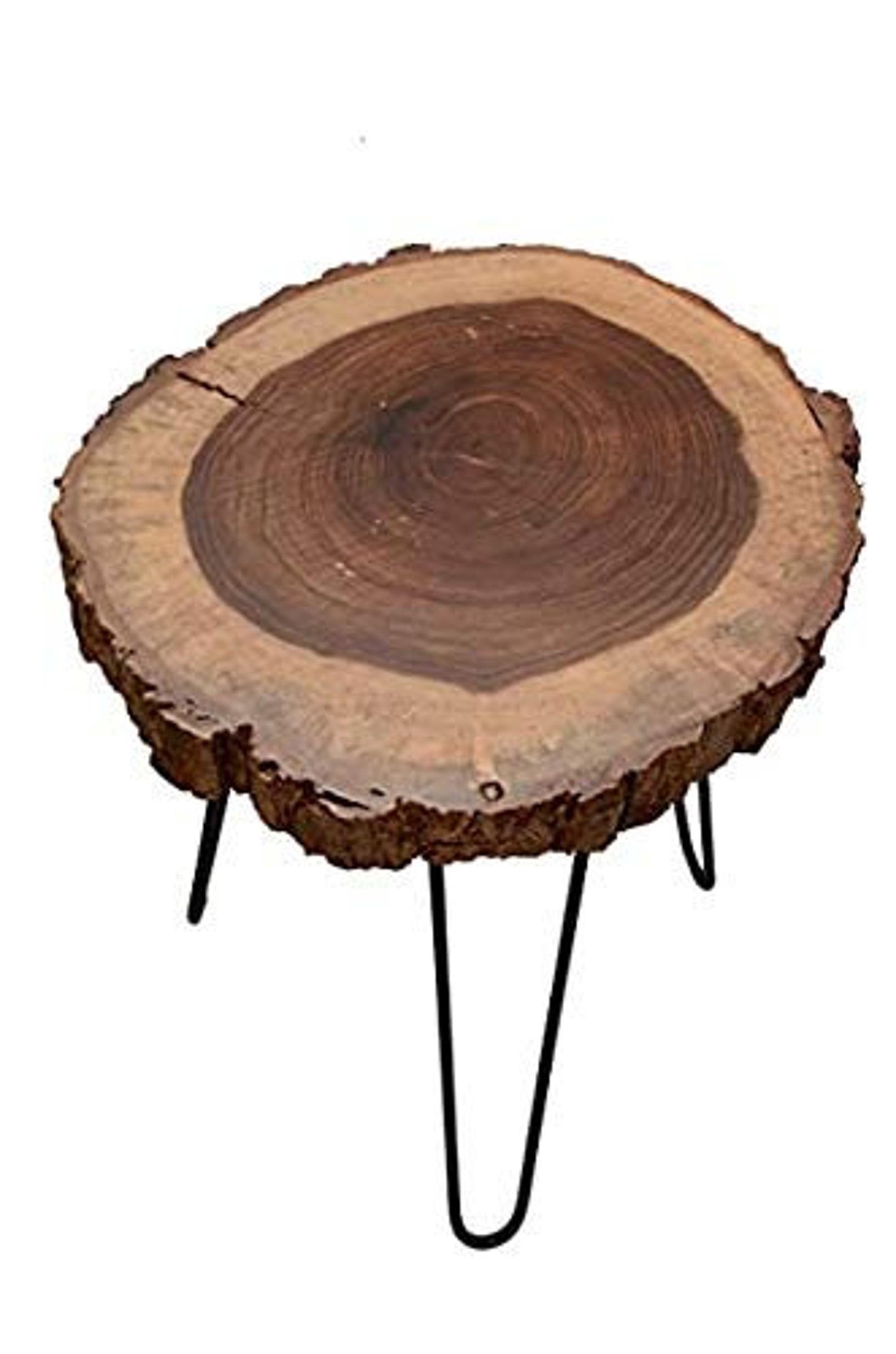 Rustic acacia wood live edge side table Acacia wood Coffee Etsy