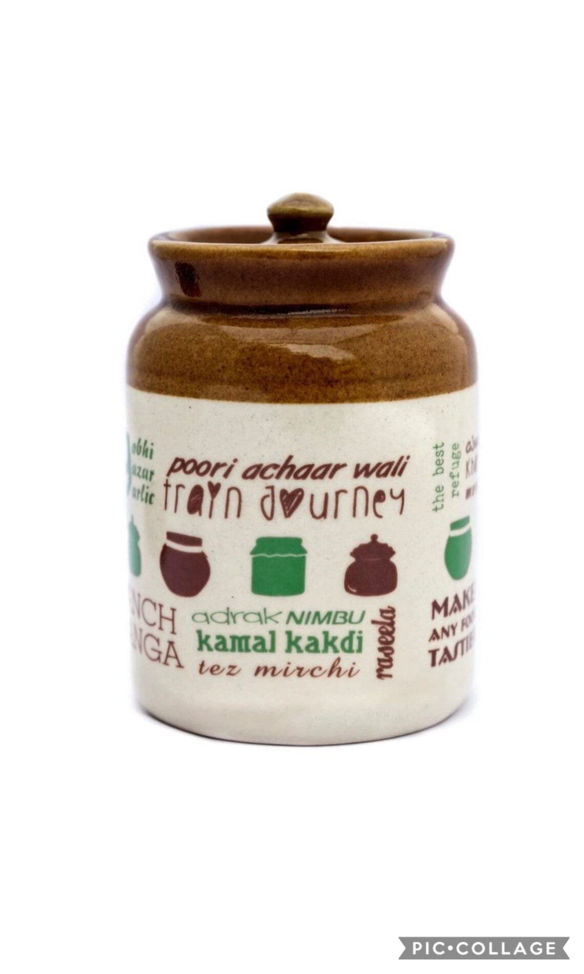 Ceramic pickle jar with lid Achaar Bharni Ceramic pickle Etsy