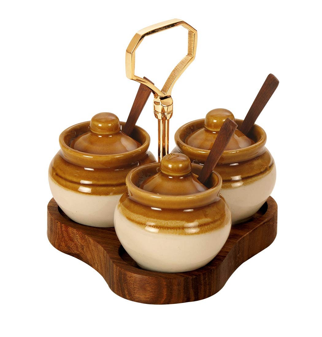 Ceramic pickle jars/ Traditional Indian Achaar Matki/ Pickle Etsy