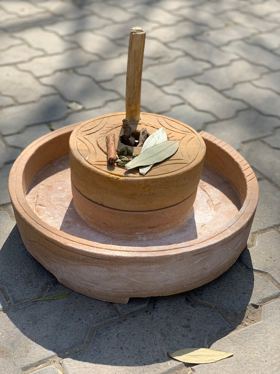 Indian Chakki stone grain grinder pulses spices grinder Etsy