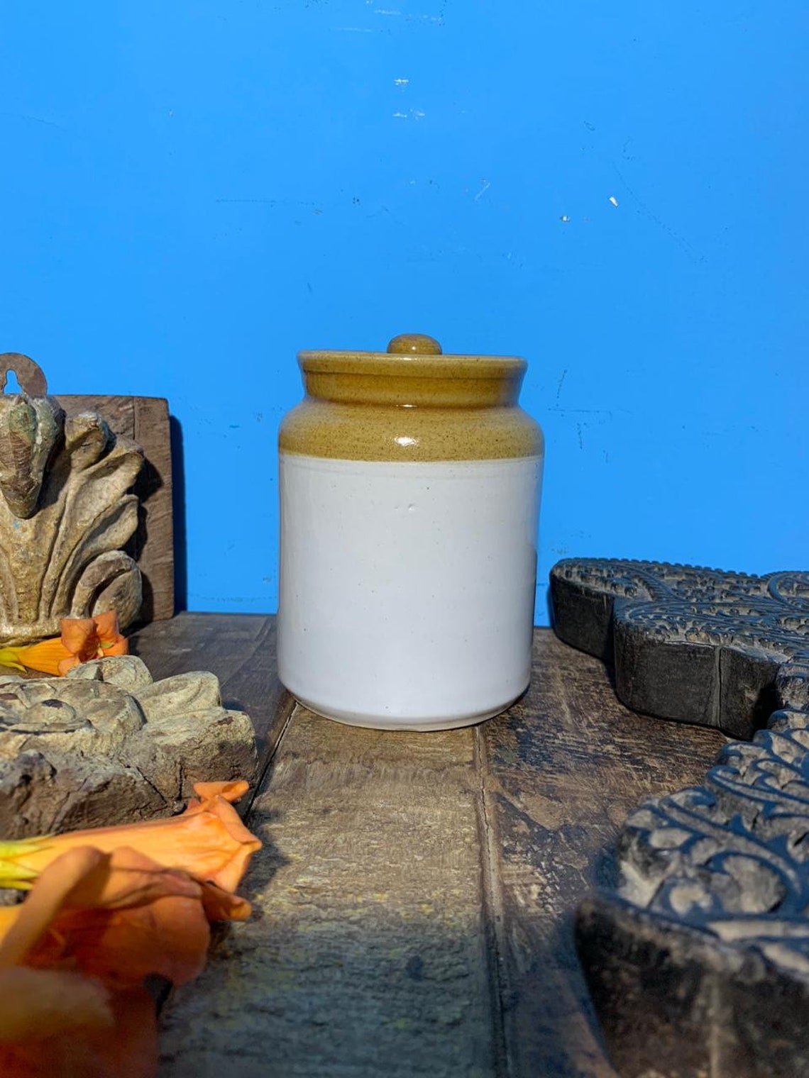 Ceramic pickle jars/ Traditional Indian Achaar Matki/ Pickle Etsy