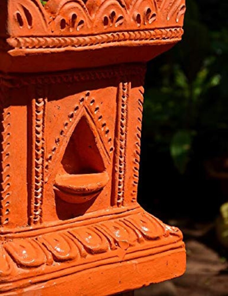 Terracotta Artware Pot/ Clay Tulsi Plant Pot/ Mitti Artware Etsy