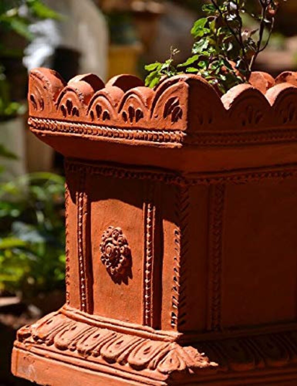 Terracotta Artware Pot/ Clay Tulsi Plant Pot/ Mitti Artware Etsy