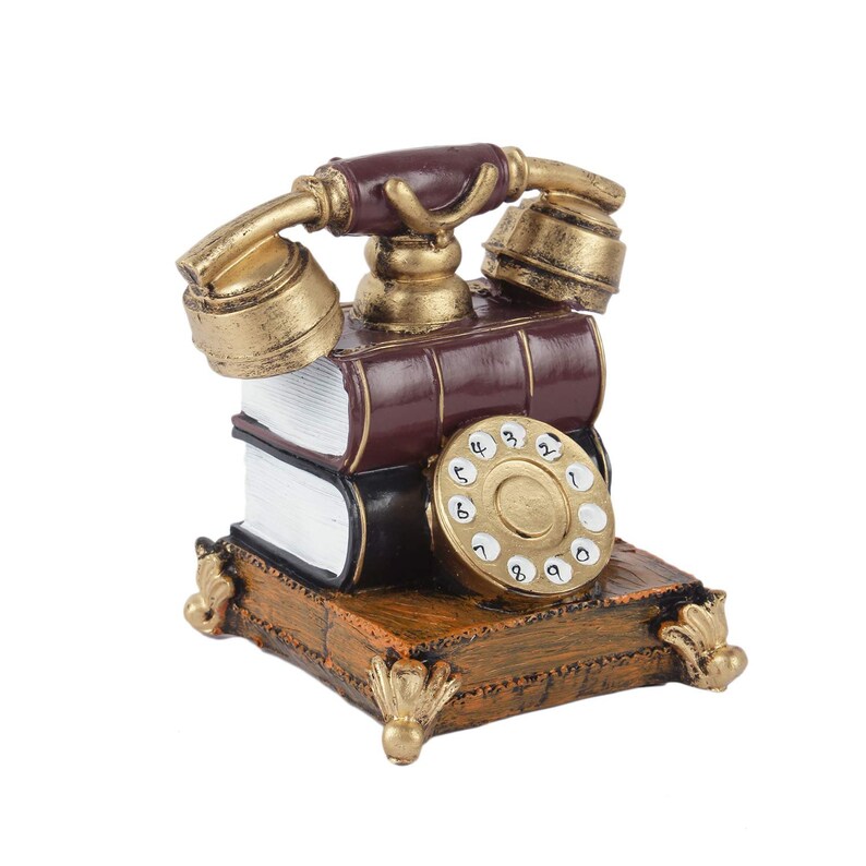Large Vintage Telephone Accent Showpiece for Home Decor Quirky gifts retro telephone d\u00e9cor antique phones vintage d\u00e9cor and furniture
