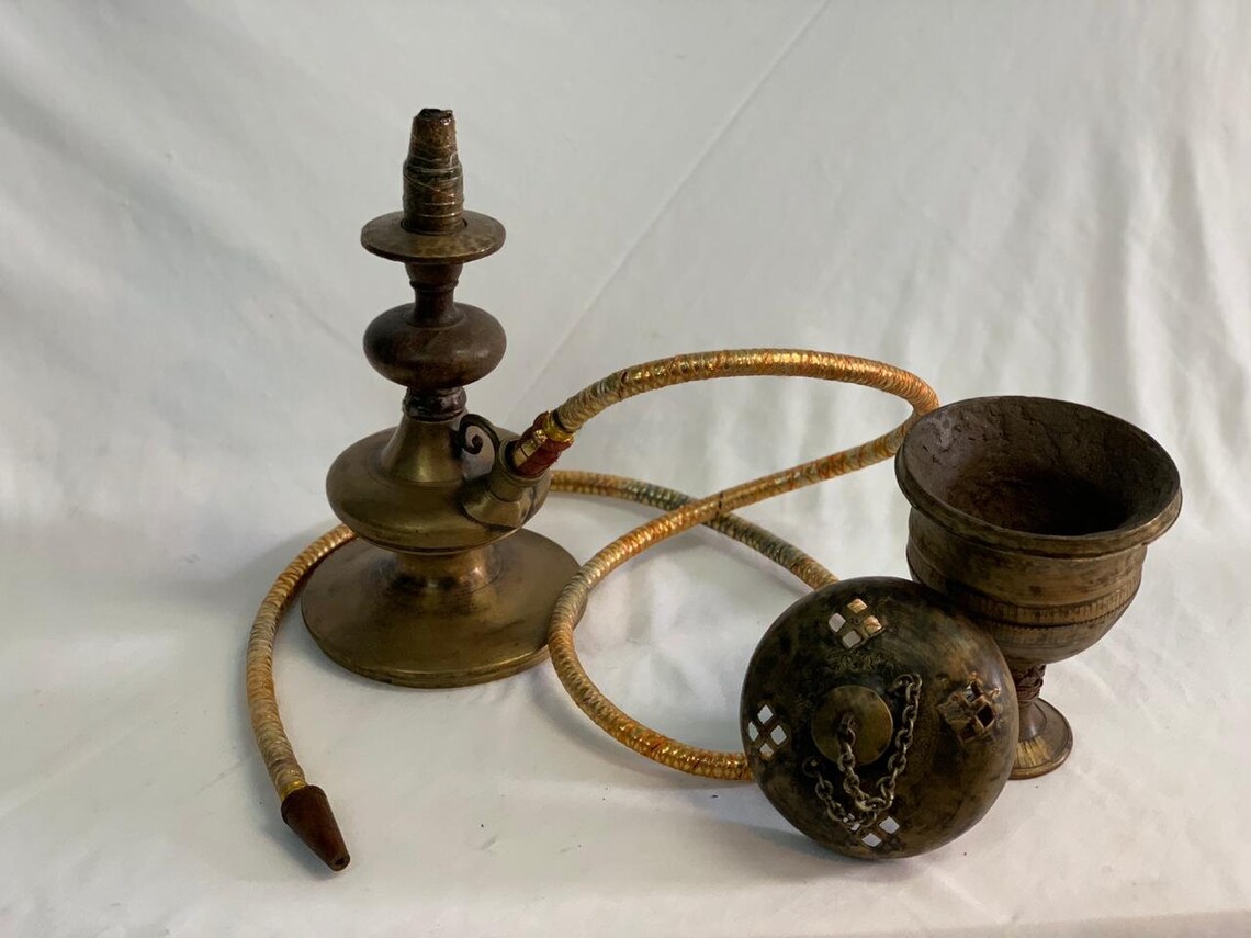 Antique Shisha Vintage original antique hookah Brass Shisha Etsy