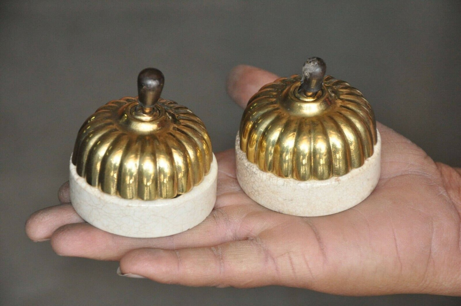 9 Piece Antique Brass Electric Switch/ Brass Switches/ Indian Etsy