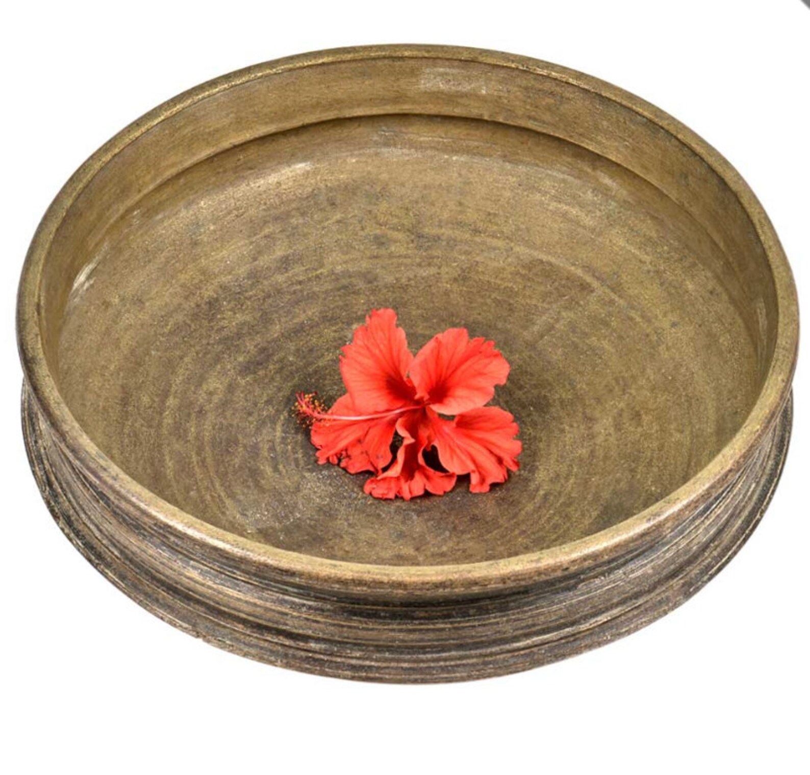 Antique Brass water uruli/ Brass cooking bowl flower pot/ Etsy